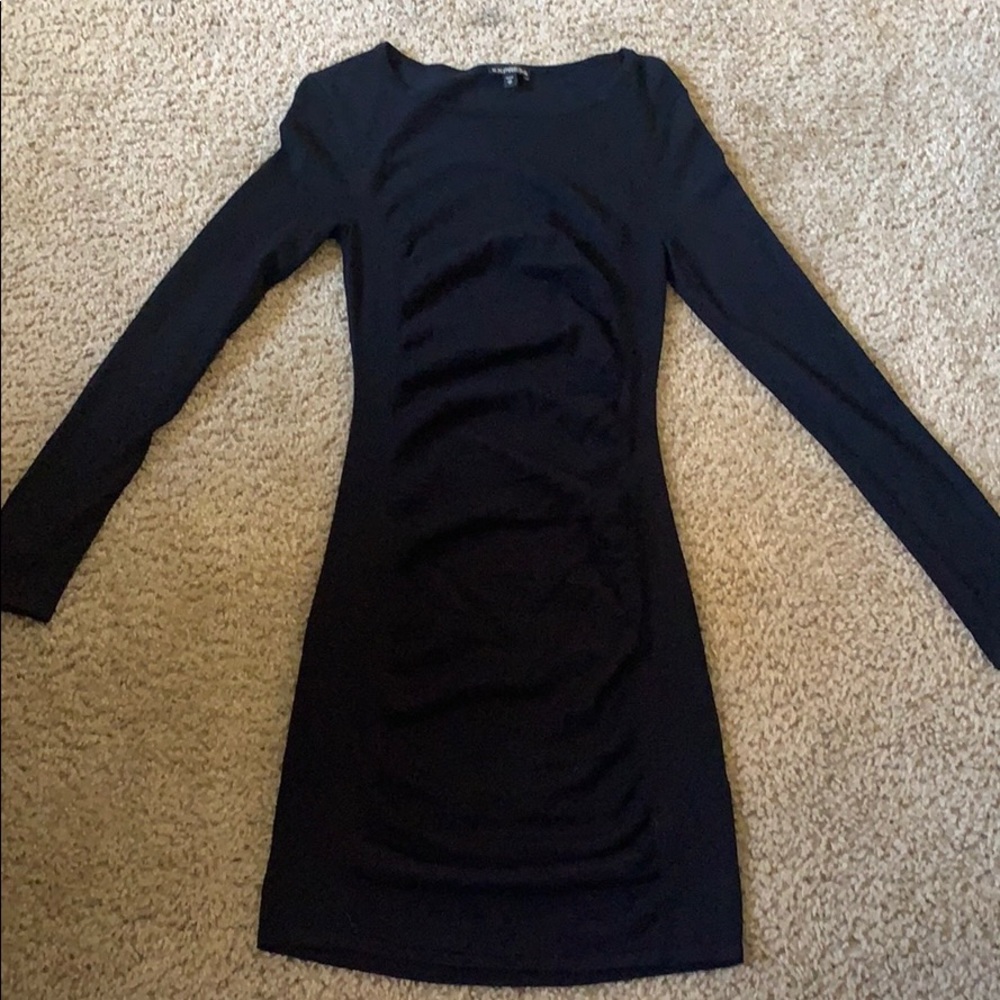 Express black right dress